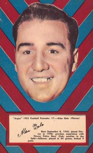 1953 Argus Football Portraits #17 Alan Gale Front